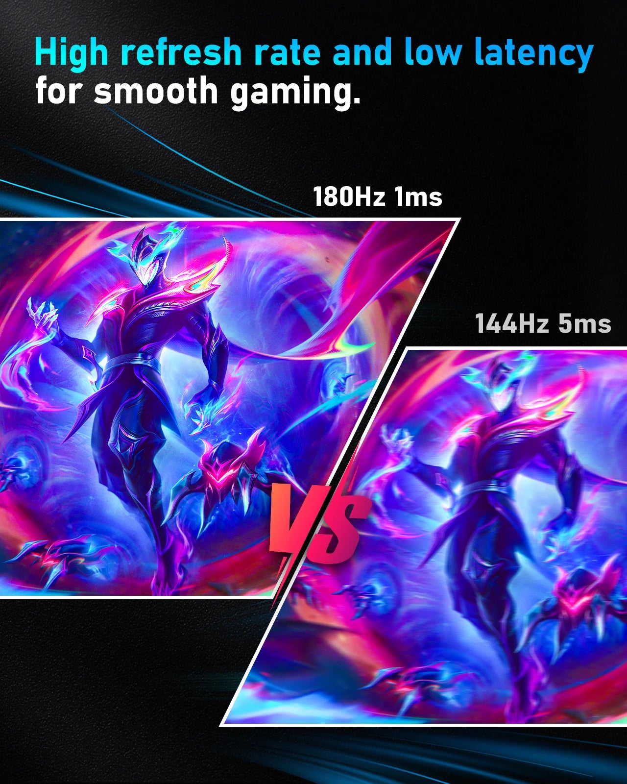 Moniteur Gaming FYHXele 24" 180Hz IPS 1ms FHD 1080p HDR10 G-Sync Compatible