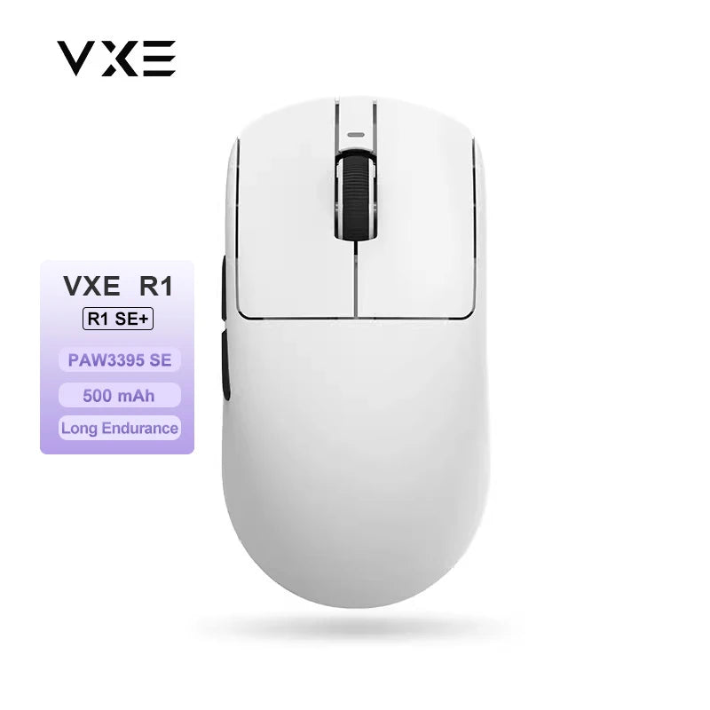 Souris Gaming Sans Fil ATK VXE R1 – PAW3395, 26 000 DPI, 2.4G / Bluetooth, Ultra-Légère