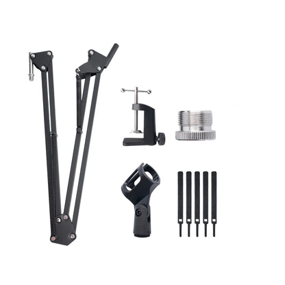 Bras Microphone Articulé Réglable – Support Suspension pour Micro Studio & Streaming