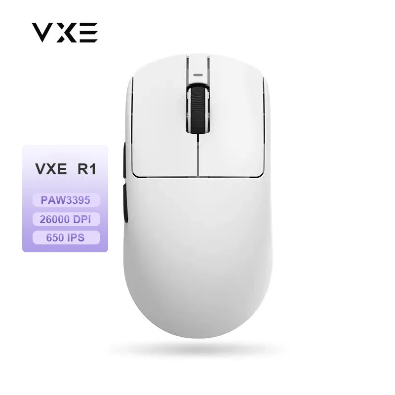 Souris Gaming Sans Fil ATK VXE R1 – PAW3395, 26 000 DPI, 2.4G / Bluetooth, Ultra-Légère
