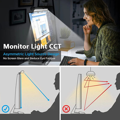 Barre LED pour Moniteur PC 30 cm – Éclairage USB Réglable pour Bureau & Setup Gaming