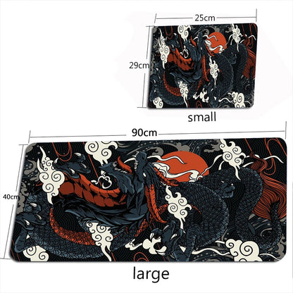 Tapis de Bureau XXL Dragon Chinois – Tapis de Souris Gaming Grande Taille PC