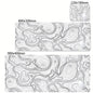 Tapis de bureau XXL noir et blanc – Design abstrait, gaming & bureau