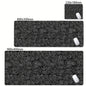 Tapis de bureau XXL noir et blanc – Design abstrait, gaming & bureau