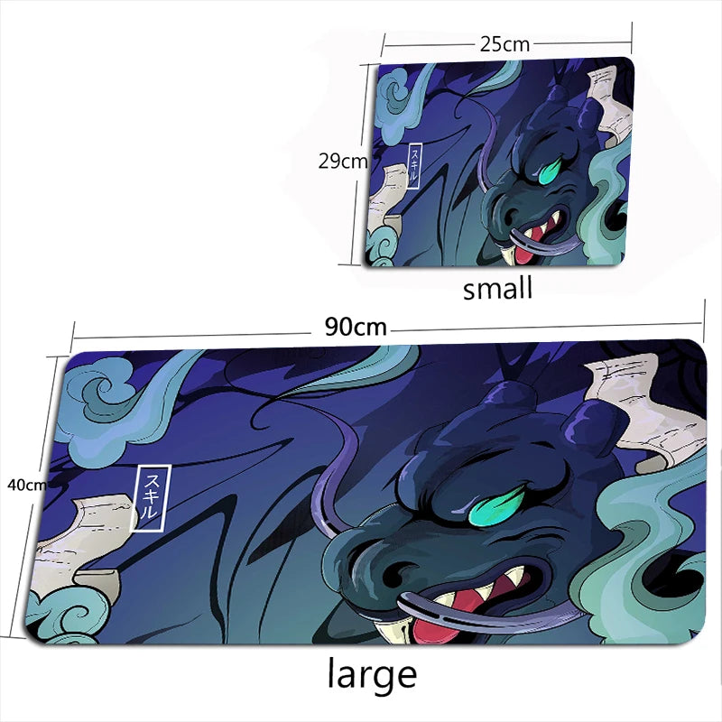 Tapis de Bureau XXL Dragon Chinois – Tapis de Souris Gaming Grande Taille PC