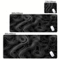Tapis de bureau XXL noir et blanc – Design abstrait, gaming & bureau