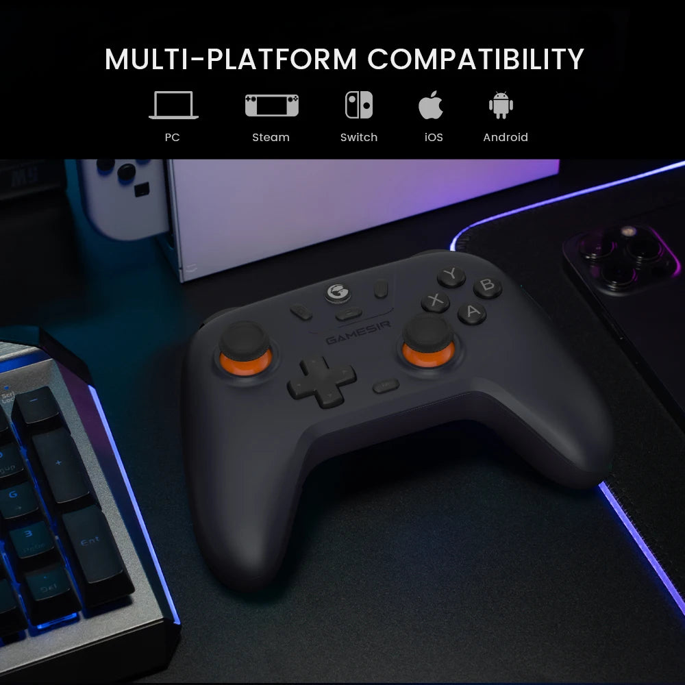 Manette GameSir Nova Lite – Joysticks Hall, Tri-mode, Multiplateforme (Switch / PC / iOS / Android)