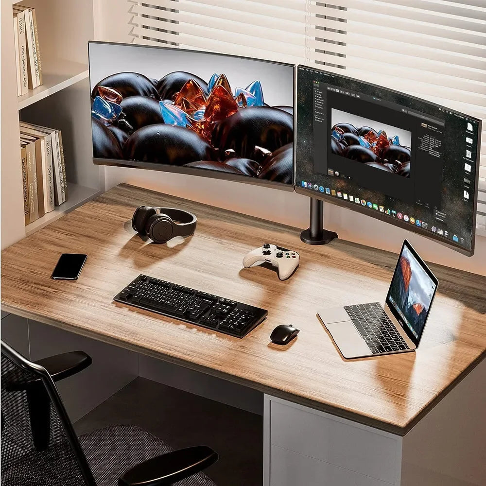 Support Double Écran Universel – Support de Bureau Réglable Jusqu'à 27"