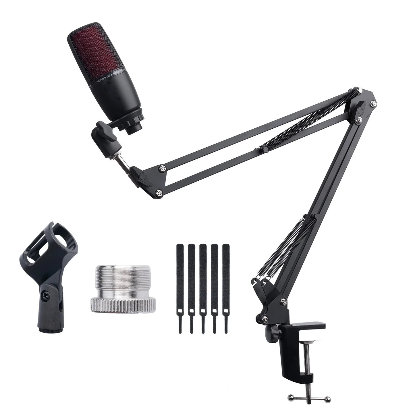 Bras Microphone Articulé Réglable – Support Suspension pour Micro Studio & Streaming