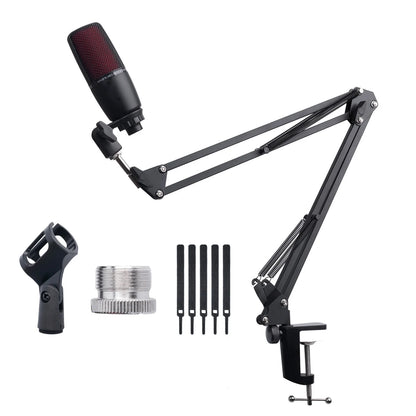 Bras Microphone Articulé Réglable – Support Suspension pour Micro Studio & Streaming