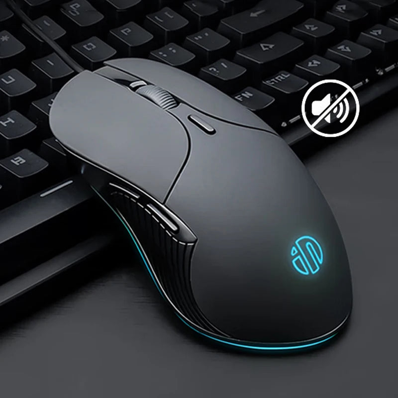 Souris filaire Inphic RGB – Rétroéclairage 7200 DPI | B1 & B2