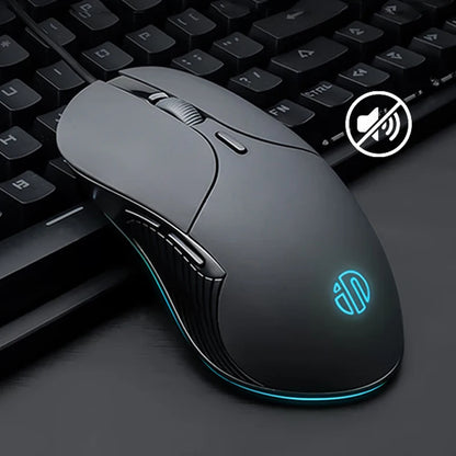 Souris filaire Inphic RGB – Rétroéclairage 7200 DPI | B1 & B2