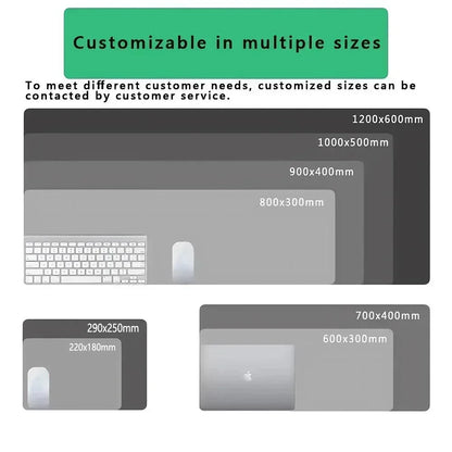 Tapis de bureau XXL noir et blanc – Design abstrait, gaming & bureau