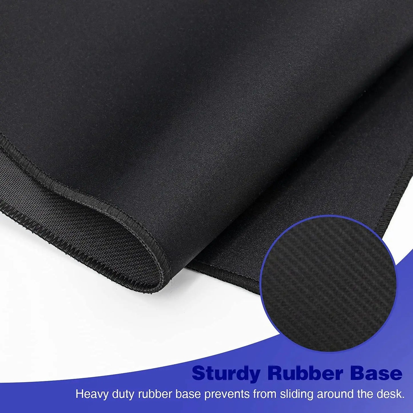 Tapis de Bureau XXL Noir Gaming – Tapis de Souris Large pour PC & Setup Gamer