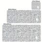 Tapis de bureau XXL noir et blanc – Design abstrait, gaming & bureau