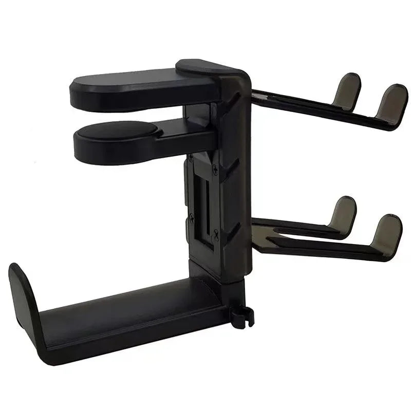 Support Casque Gaming 2-en-1 – Porte Casque & Manette Rotatif pour Bureau