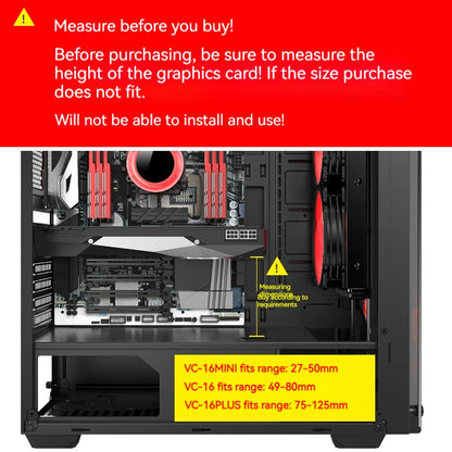 Support GPU Télescopique en Aluminium – Fixation Magnétique, Anti-Flexion (S / M / L)