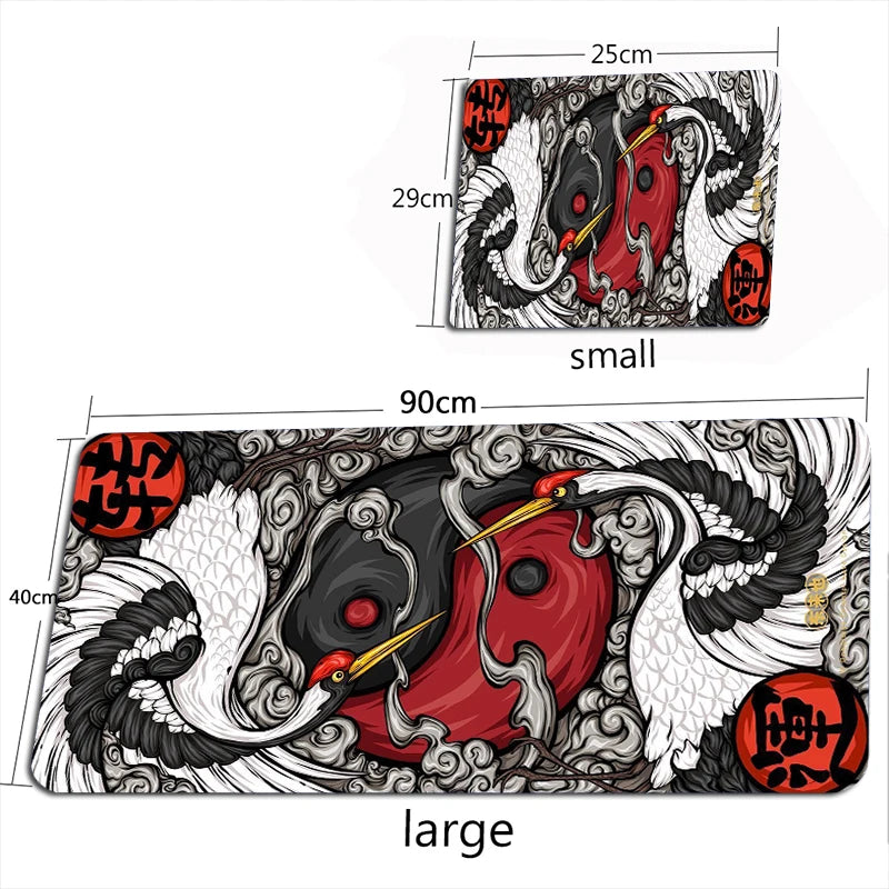 Tapis de Bureau XXL Dragon Chinois – Tapis de Souris Gaming Grande Taille PC