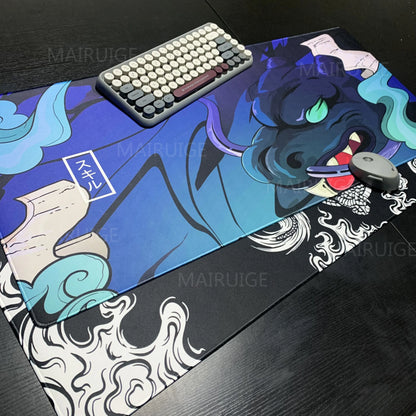 Tapis de Bureau XXL Dragon Chinois – Tapis de Souris Gaming Grande Taille PC