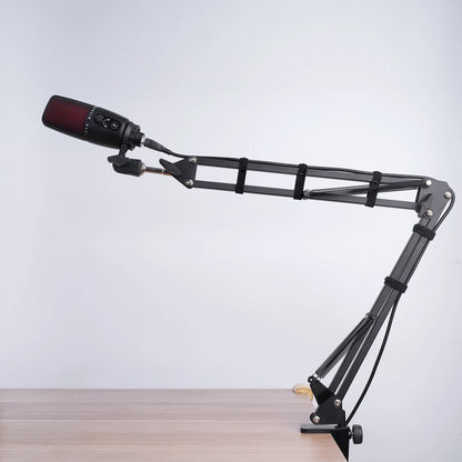 Bras Microphone Articulé Réglable – Support Suspension pour Micro Studio & Streaming