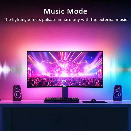 Bande LED RGB PC USB – Éclairage Gaming Synchronisé Musique & Ambiance Écran