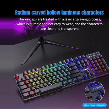 Clavier Mécanique Gaming RGB 104 Touches – Filaire USB