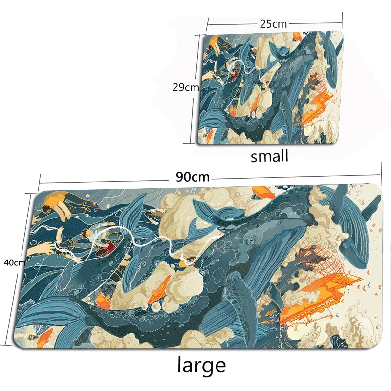 Tapis de Bureau XXL Dragon Chinois – Tapis de Souris Gaming Grande Taille PC