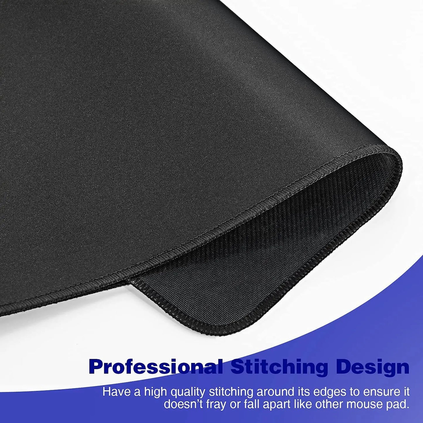 Tapis de Bureau XXL Noir Gaming – Tapis de Souris Large pour PC & Setup Gamer