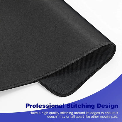 Tapis de Bureau XXL Noir Gaming – Tapis de Souris Large pour PC & Setup Gamer