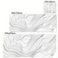 Tapis de bureau XXL noir et blanc – Design abstrait, gaming & bureau