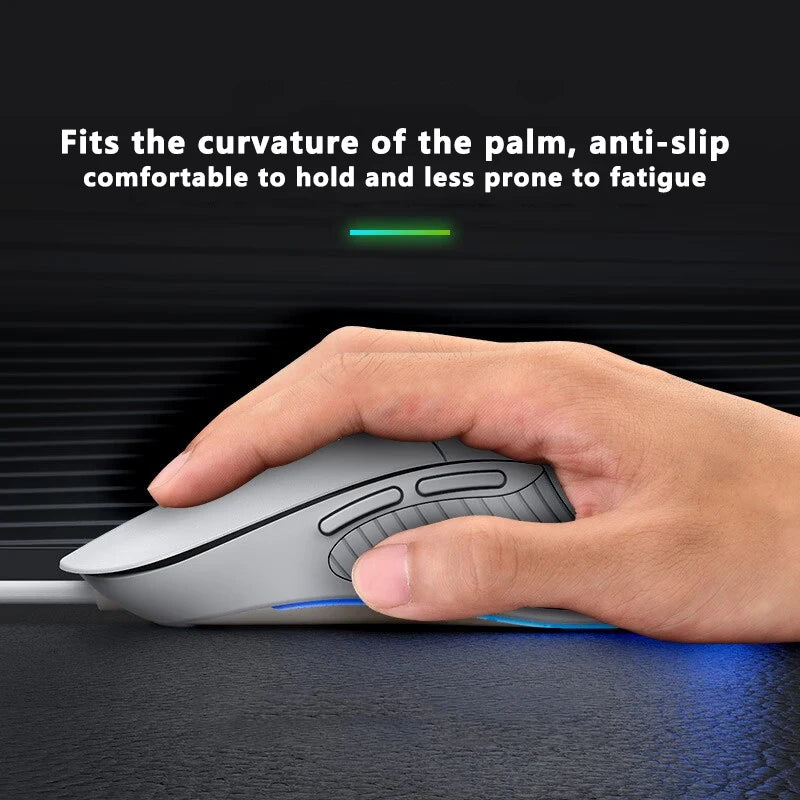 Souris filaire Inphic RGB – Rétroéclairage 7200 DPI | B1 & B2