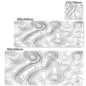 Tapis de bureau XXL noir et blanc – Design abstrait, gaming & bureau