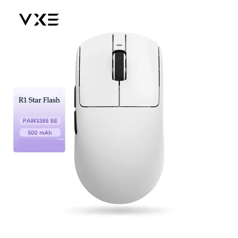 Souris Gaming Sans Fil ATK VXE R1 – PAW3395, 26 000 DPI, 2.4G / Bluetooth, Ultra-Légère