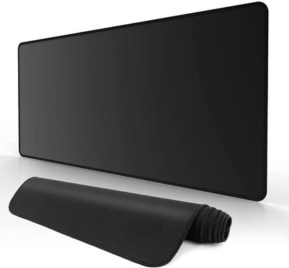 Tapis de Bureau XXL Noir Gaming – Tapis de Souris Large pour PC & Setup Gamer